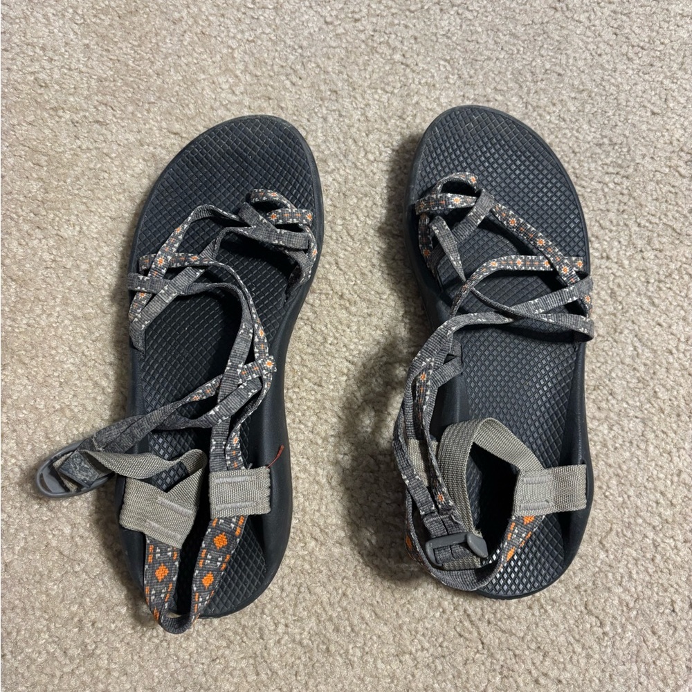Chaco Black and Orange Women's Sandals
